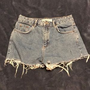 Topshop Moto Mom jean shorts